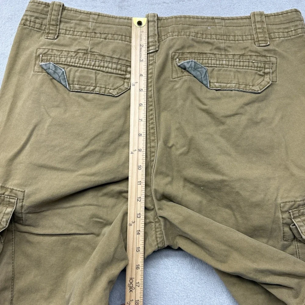 Vintage Aeropostale Cargo Shorts Mens 36 Khaki Brown Cotton Utility Y2K Gorpcore